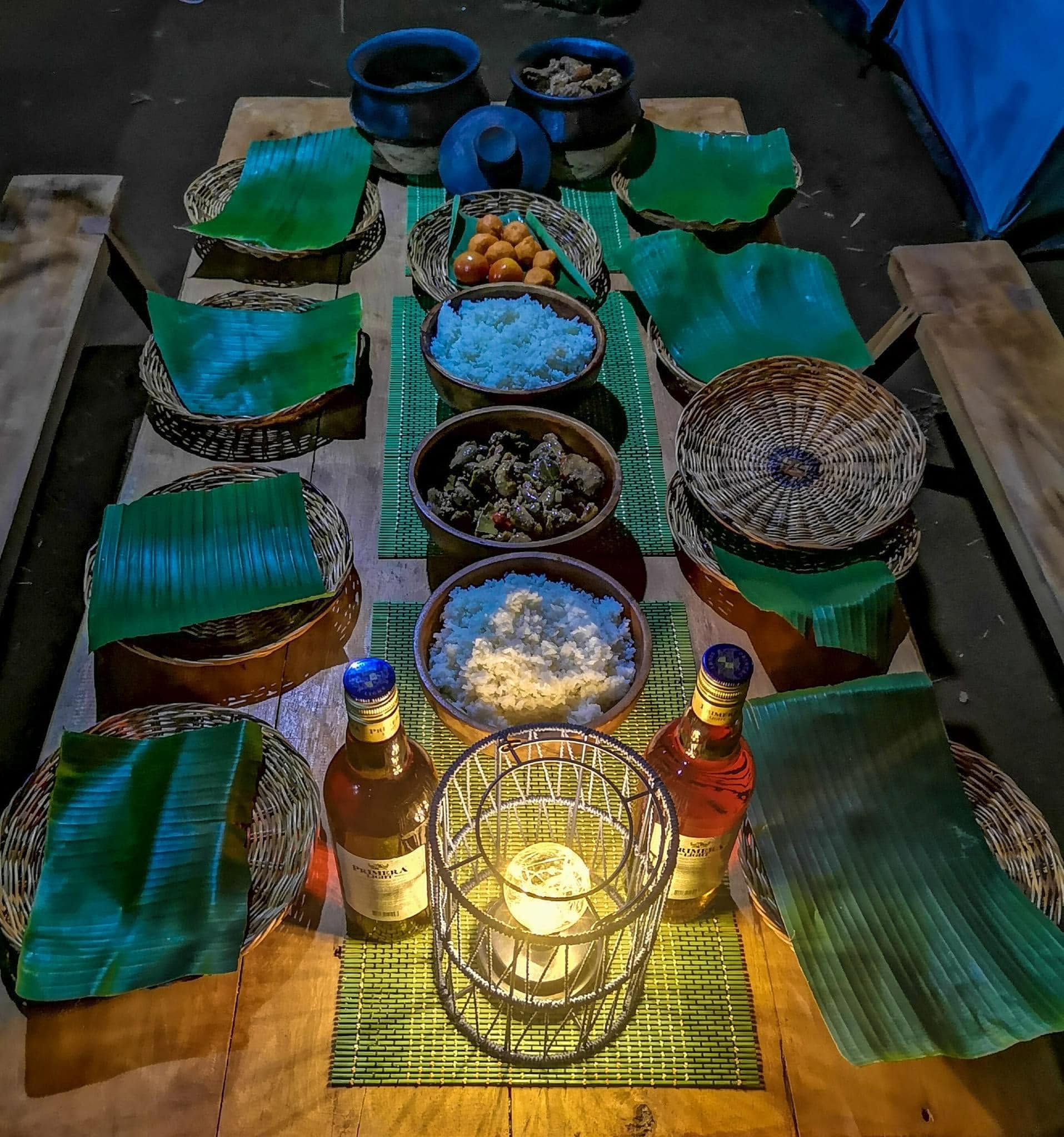 Evening meal at Camp Bughaw